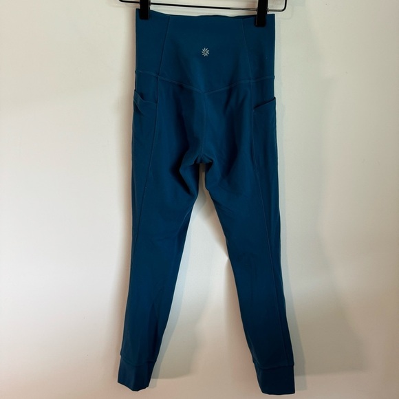 Athleta Salutation Stash II Ruch Craft Dark Teal 7/8 Leggings size XXS - Picture 5 of 7